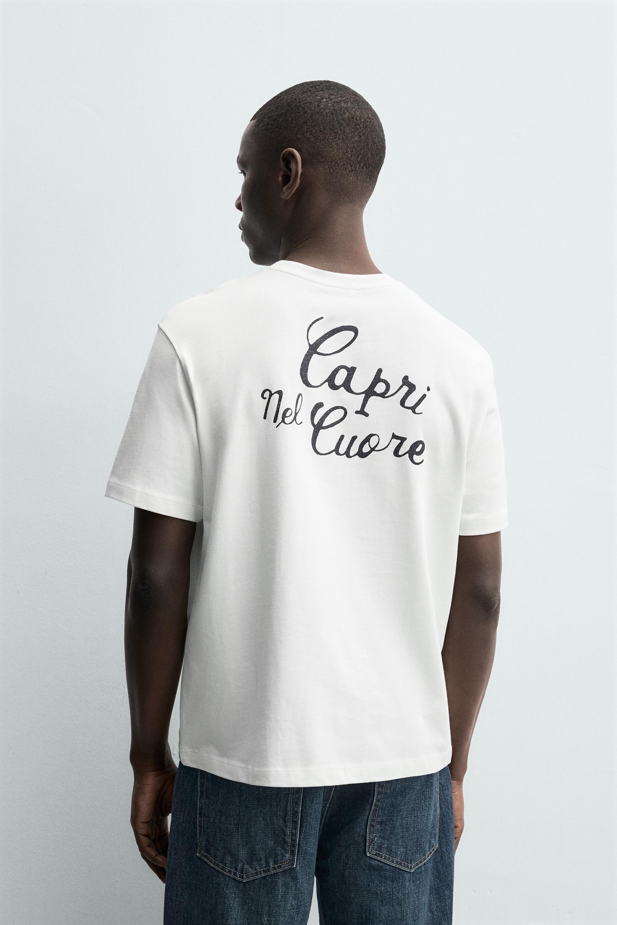 CAPRI TEXT BOXY FIT T-SHIRT